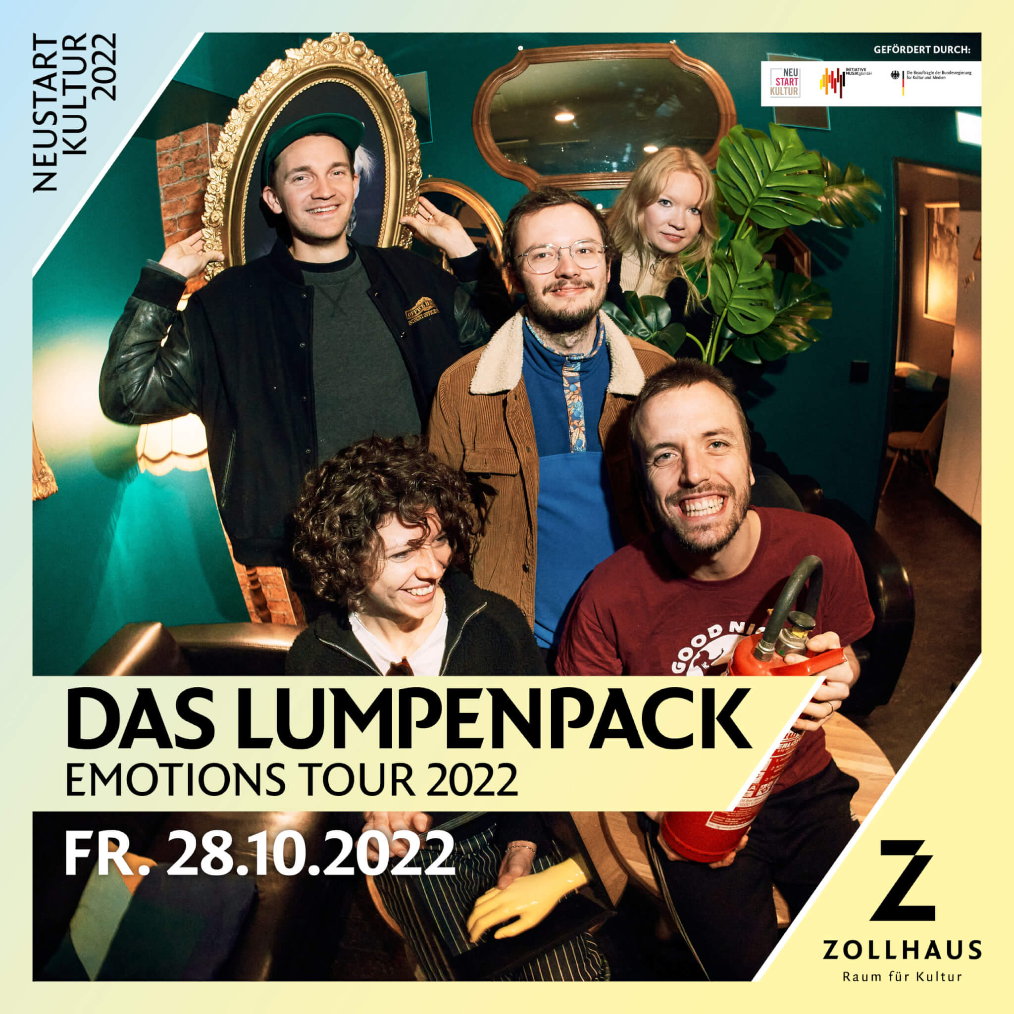 DAS LUMPENPACK (NEUSTART KULTUR 2022) AM 28.10.22 IM ZOLLHAUS
