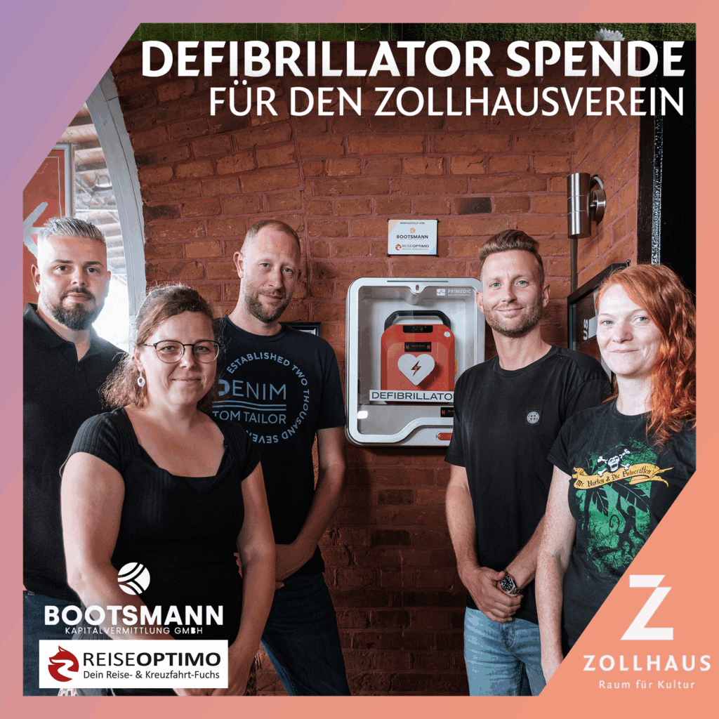 DEFIBRILLATOR SPENDE FÜR DEN ZOLLHAUSVEREIN